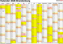  Ferien Brandenburg 2026 - Übersicht der Ferientermine 
