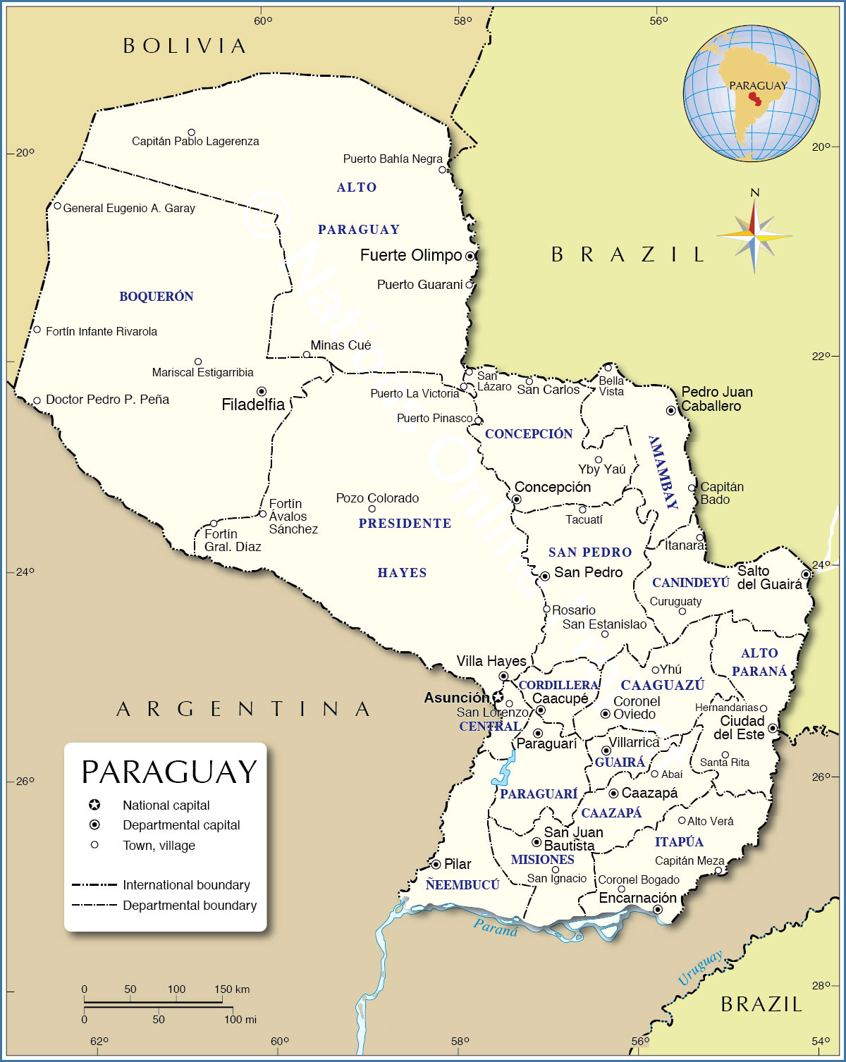  Paraguay Maps 