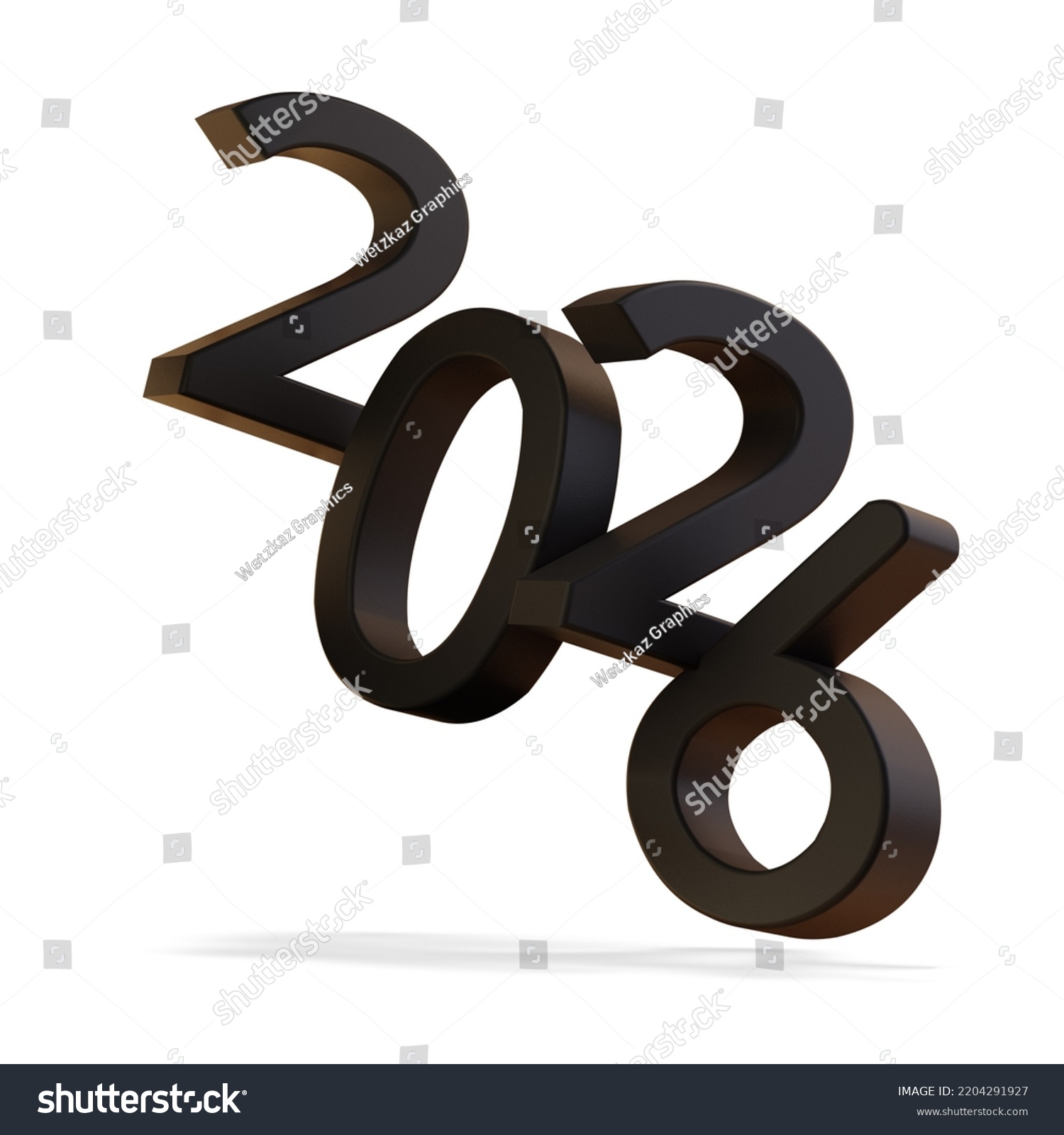  Foto zu 2026 Year 2026 Black Shadow Distance Stock Illustration 2204291927 