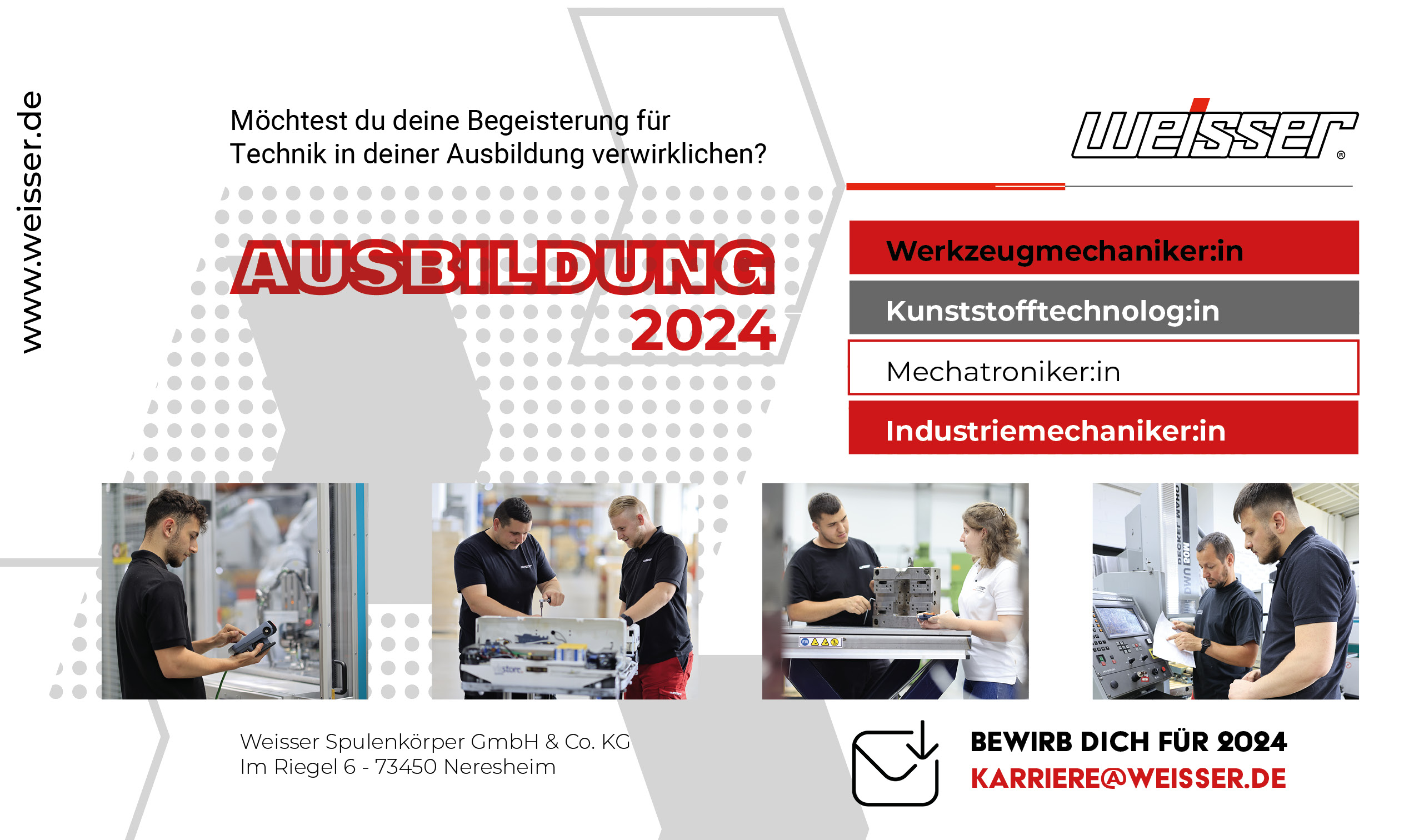  JETZT BEWERBEN! Motiv 