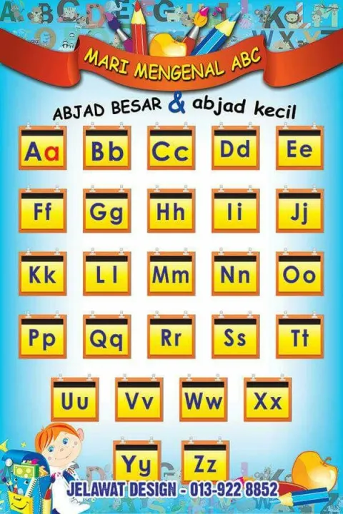  Banner Mengenal ABC Prasekolah 