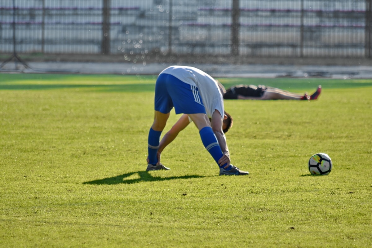  Free picture: football player, grass, injury, soccer ball, training Illustration 