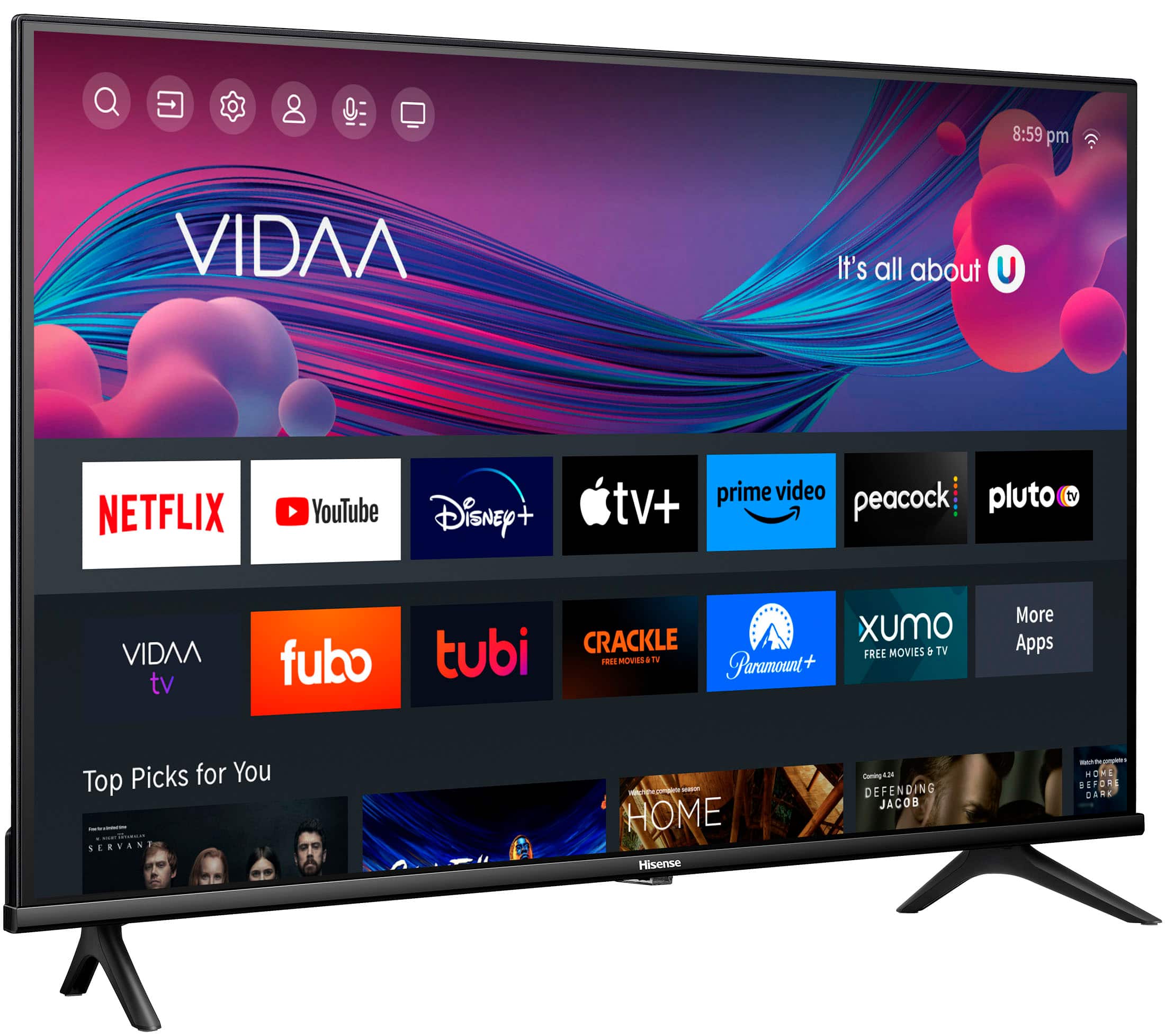  Best Buy: Hisense 40" Class A4 Series LED Full HD Smart Vidaa TV (2023 Illustration 