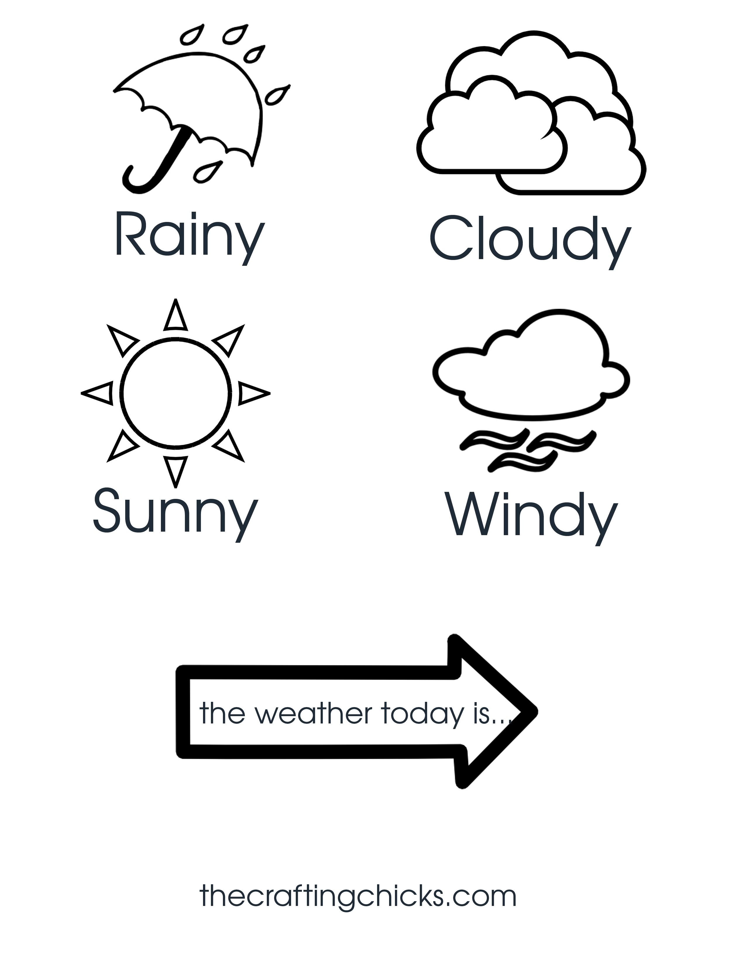  Weather Printables For Preschoolers - Printable Calendars AT A GLANCE 