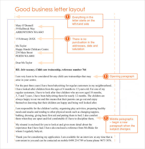  Foto zu FREE 42+ Sample Formal Business Letters Formats in Word, PDF 