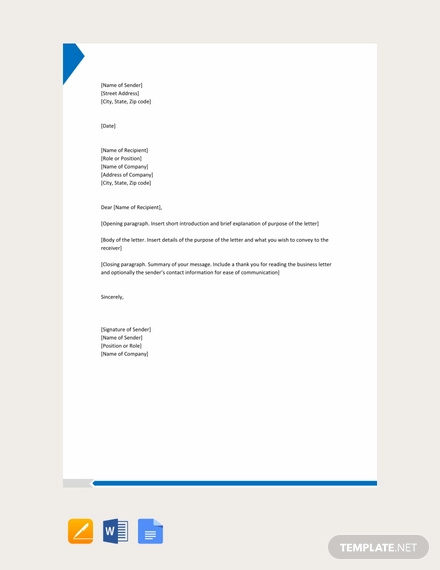  21+ Formal Letters in Word Illustration 