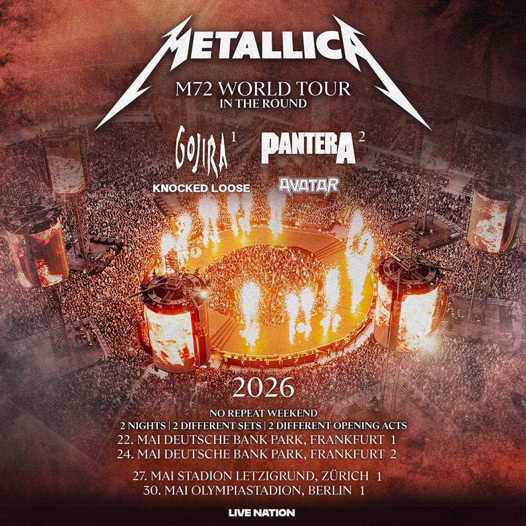  Metallica - M72 World Tour In The Round 2026, 30.05.2026 - Shop Bildidee 