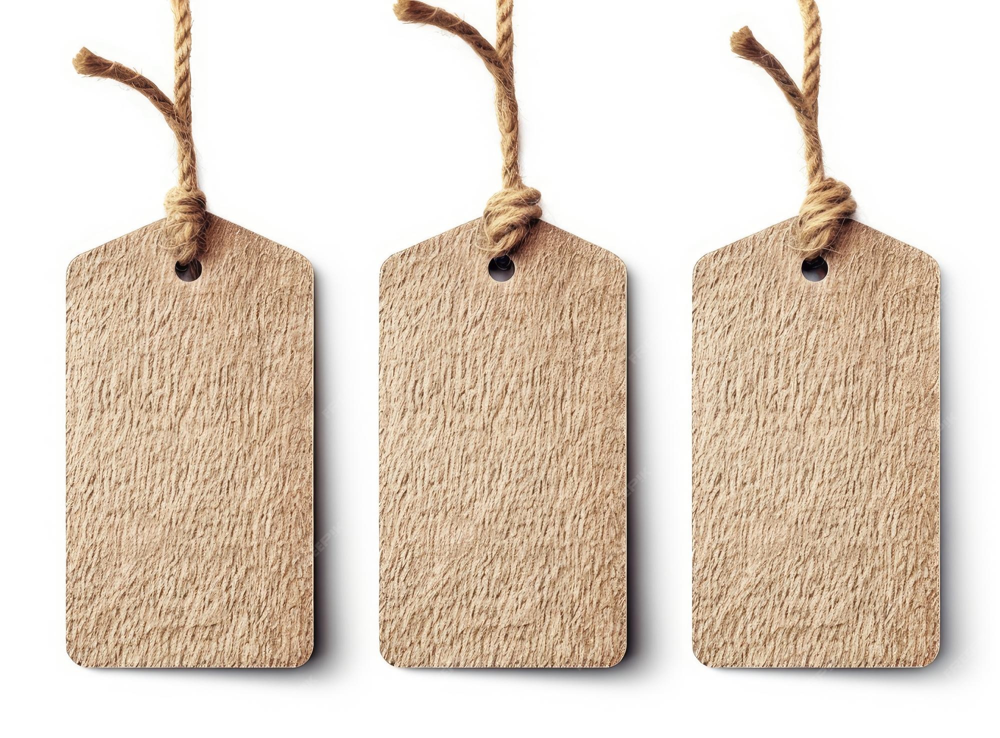  Blank tag tied for hang on product for show price or 