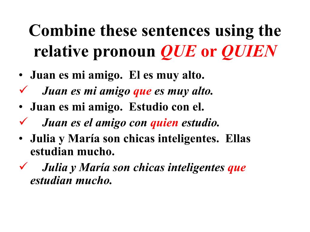  PPT - QUE and QUIEN PowerPoint Presentation, free download - ID:158488 