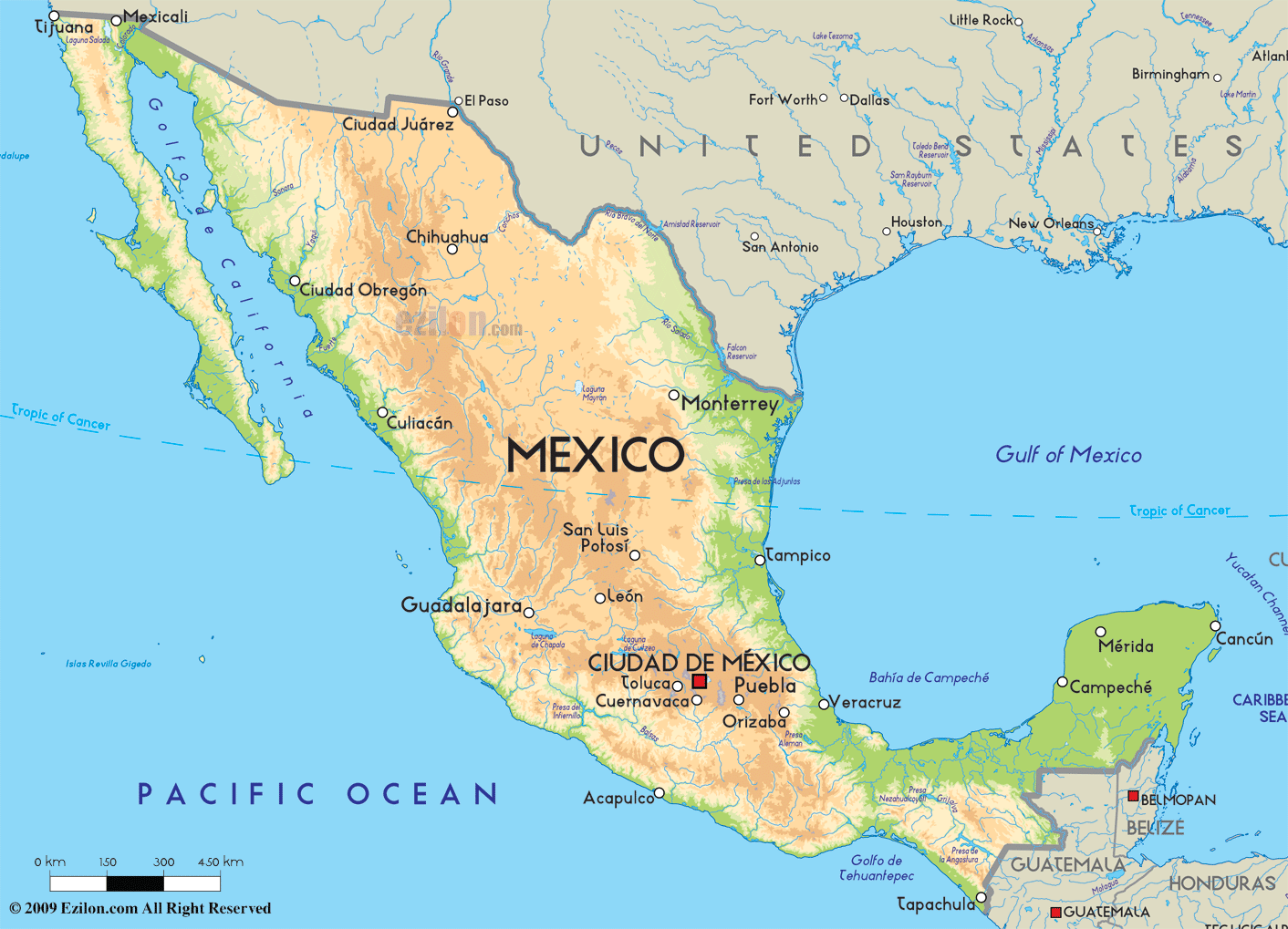  MEXICO - ToursMaps.com Illustration 