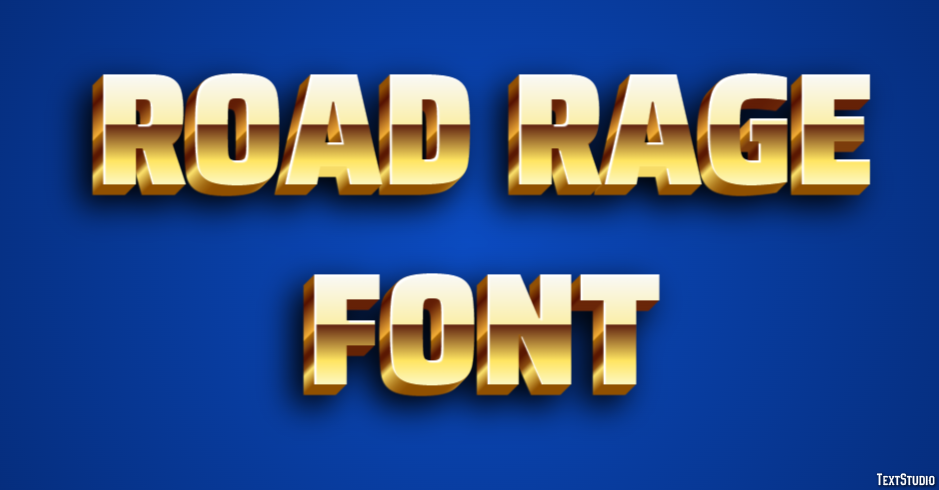  Road Rage Font Text Effect and Logo Design Font 