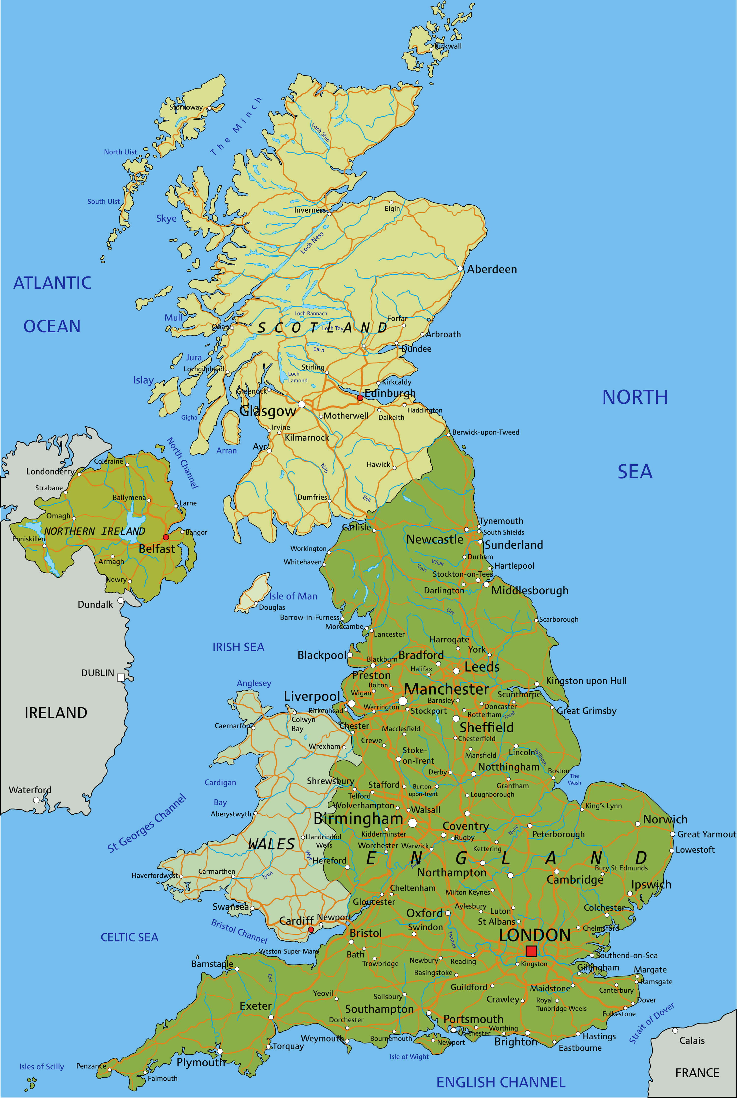  Map Of British Isles Printable Motiv 