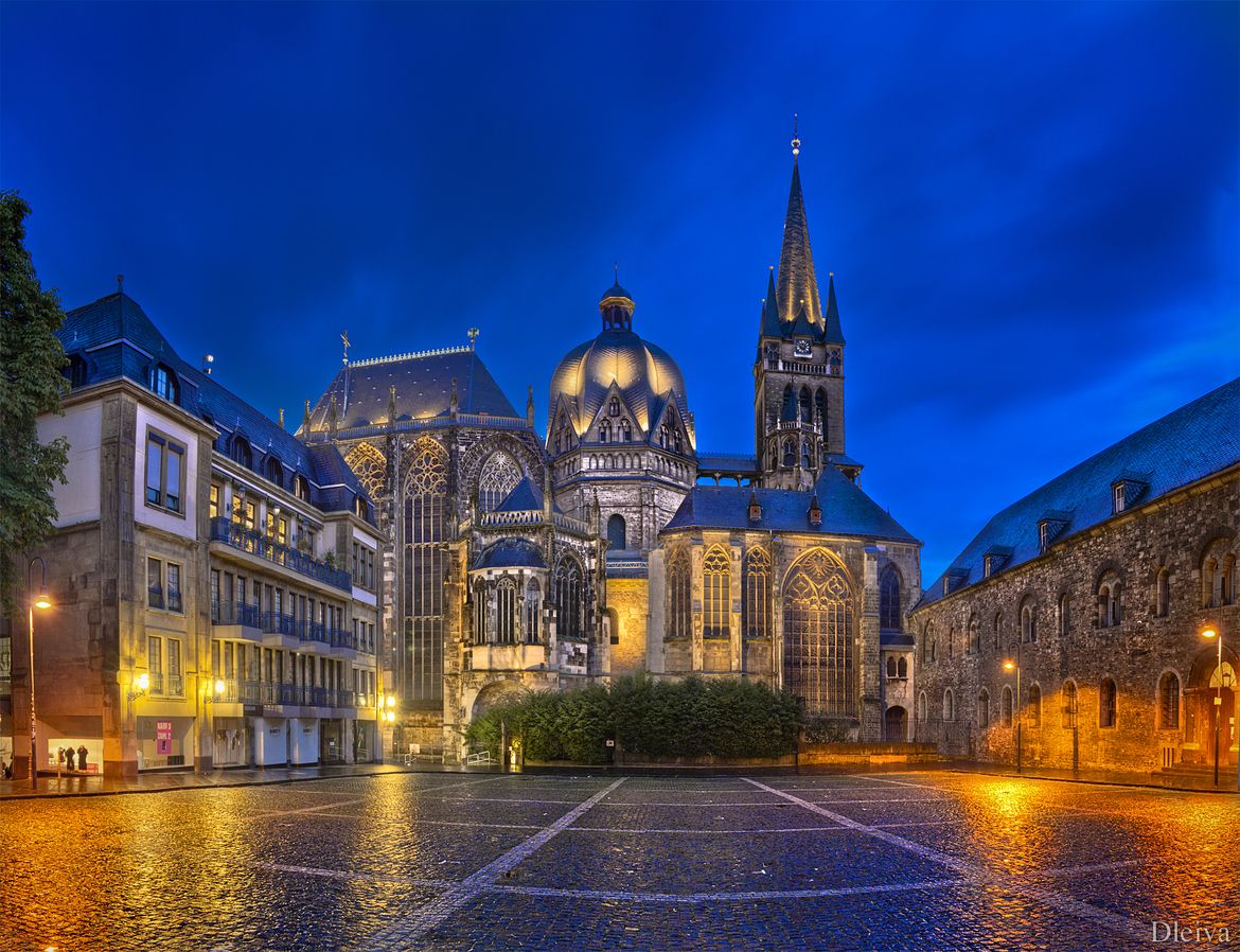  Aachen Cathedral At Night (Germany) 