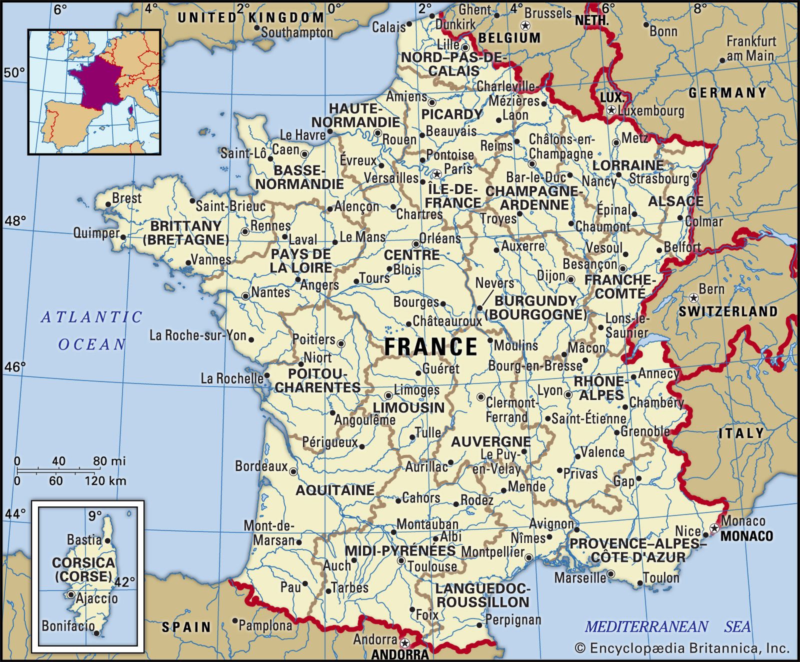  France - Rivers, Alps, Mediterranean 