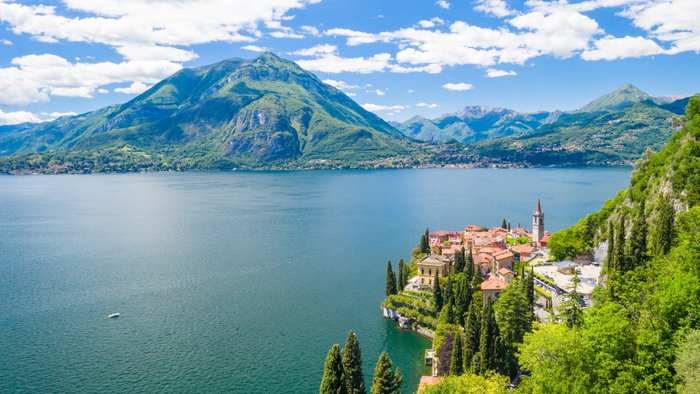  Lake Como France Illustration 