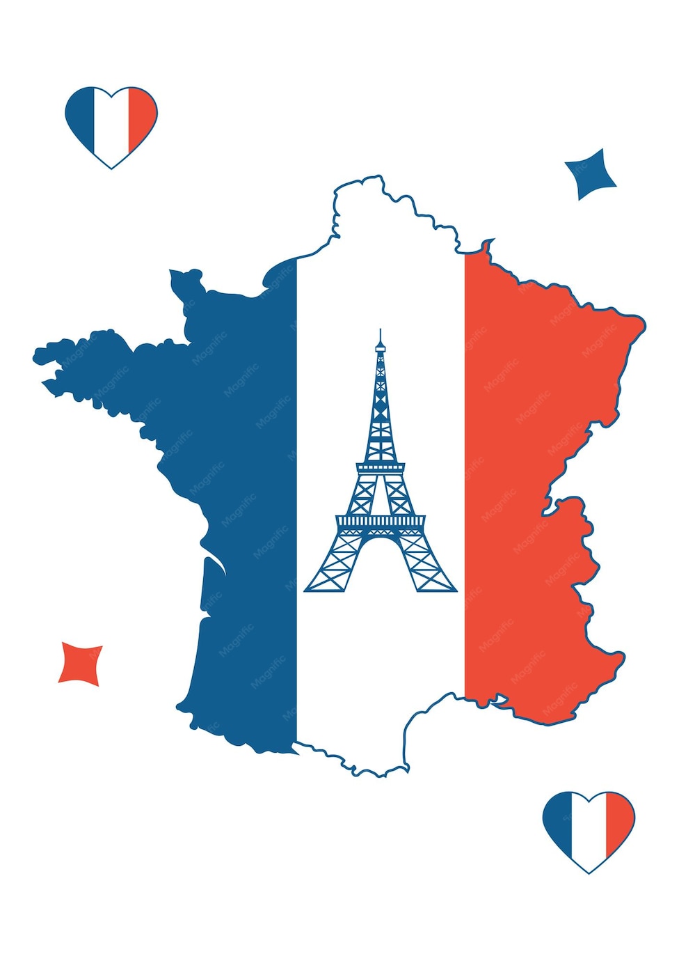 Carte France Drapeau France 