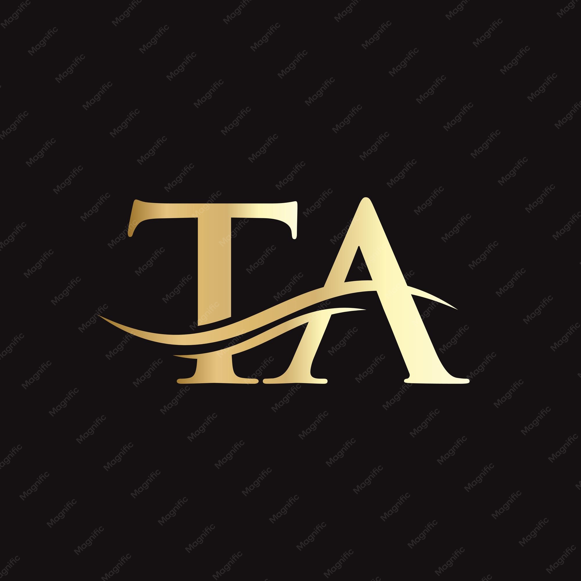  Ta logo design initial ta letter logo design Motiv 