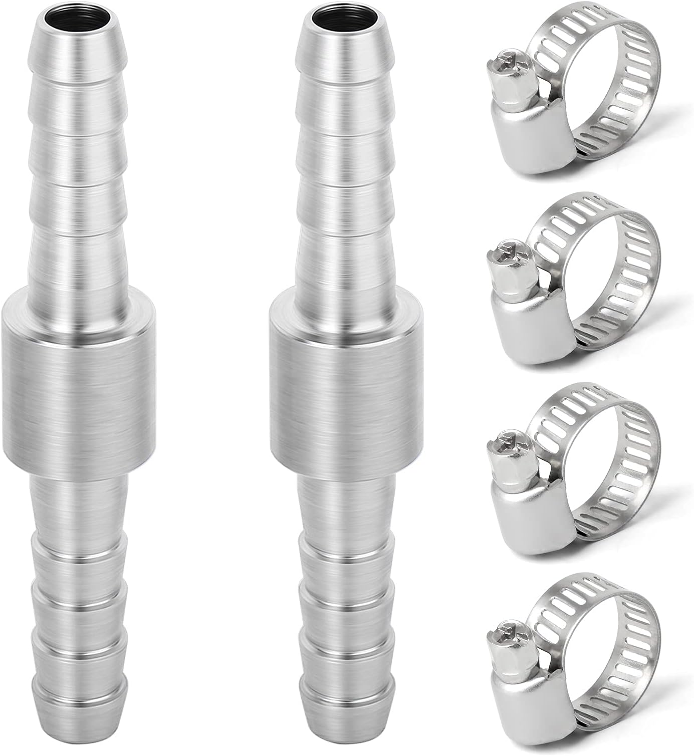  Foto zu Amazon.com: Sctihwelire 304 Stainless Steel Hose Barb Fittings 3/8 Inch 