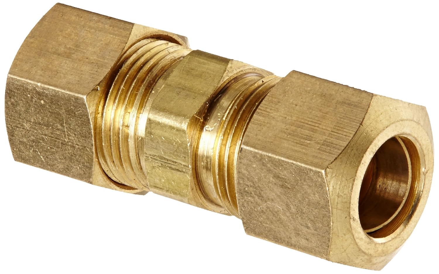  Anderson Metals 50062 Brass Compression Tube Fitting, Union, 3/8" x 3/8 Motiv 