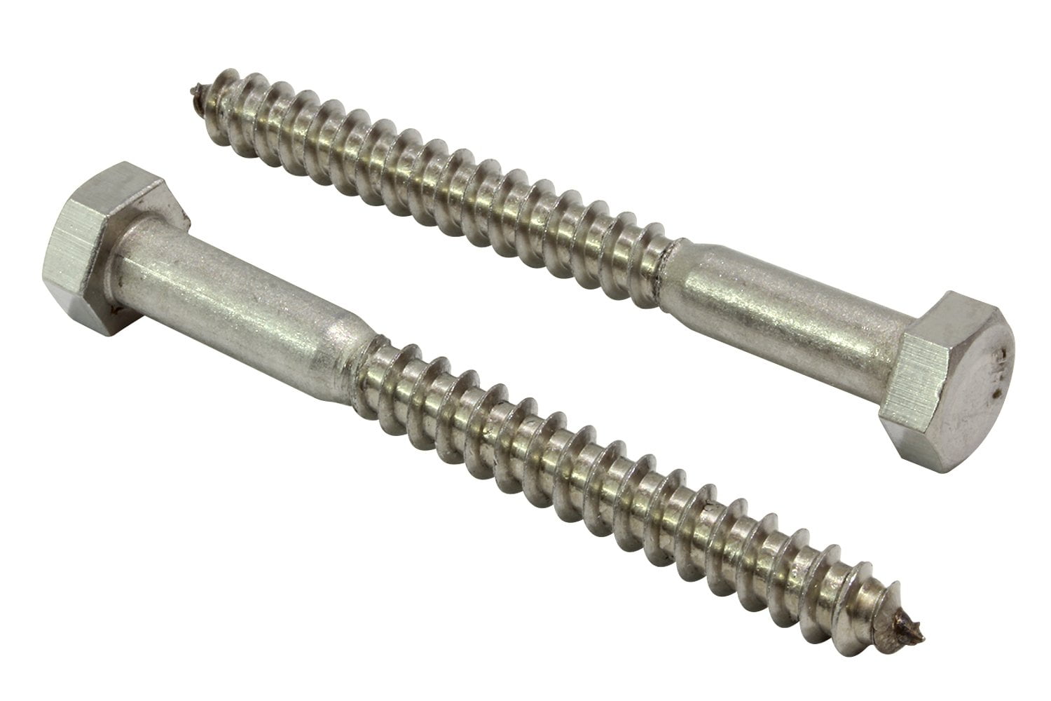  Bolt Dropper 5/16" x 3" Stainless Hex Head Lag Bolt Screws, (25 Pack 