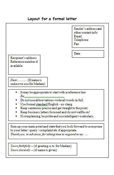  FREE 8+ Sample Formal Letter Layout Templates in MS Word 
