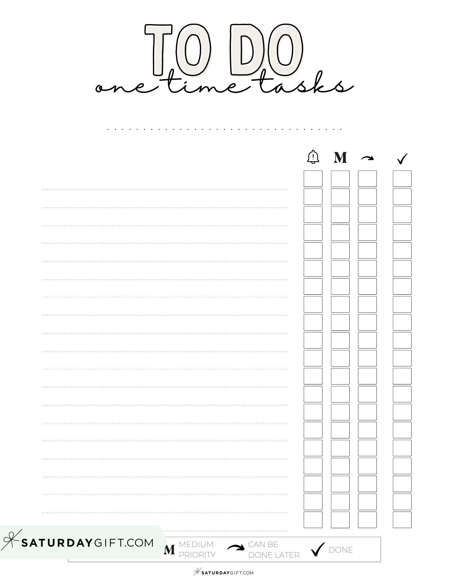Printable To Do List Template
