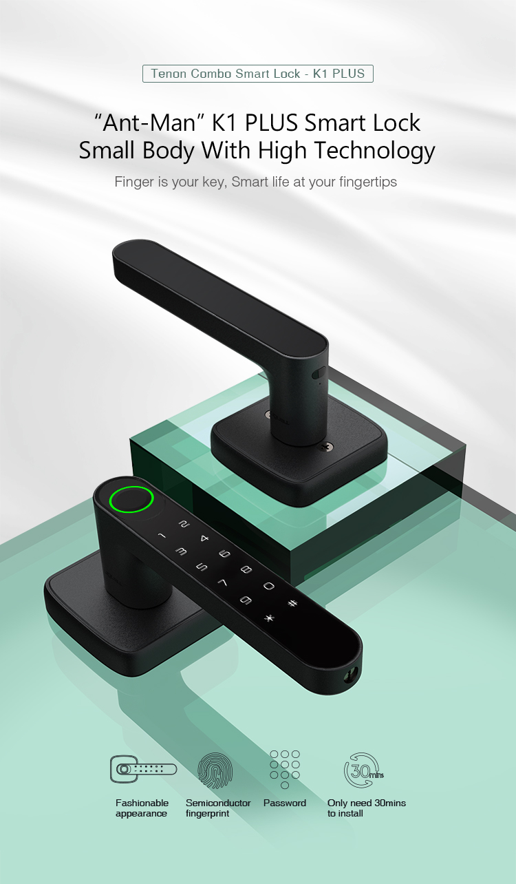 Single Latch-Based Mini Smart Lever Lock For Interior Door - Guangdong