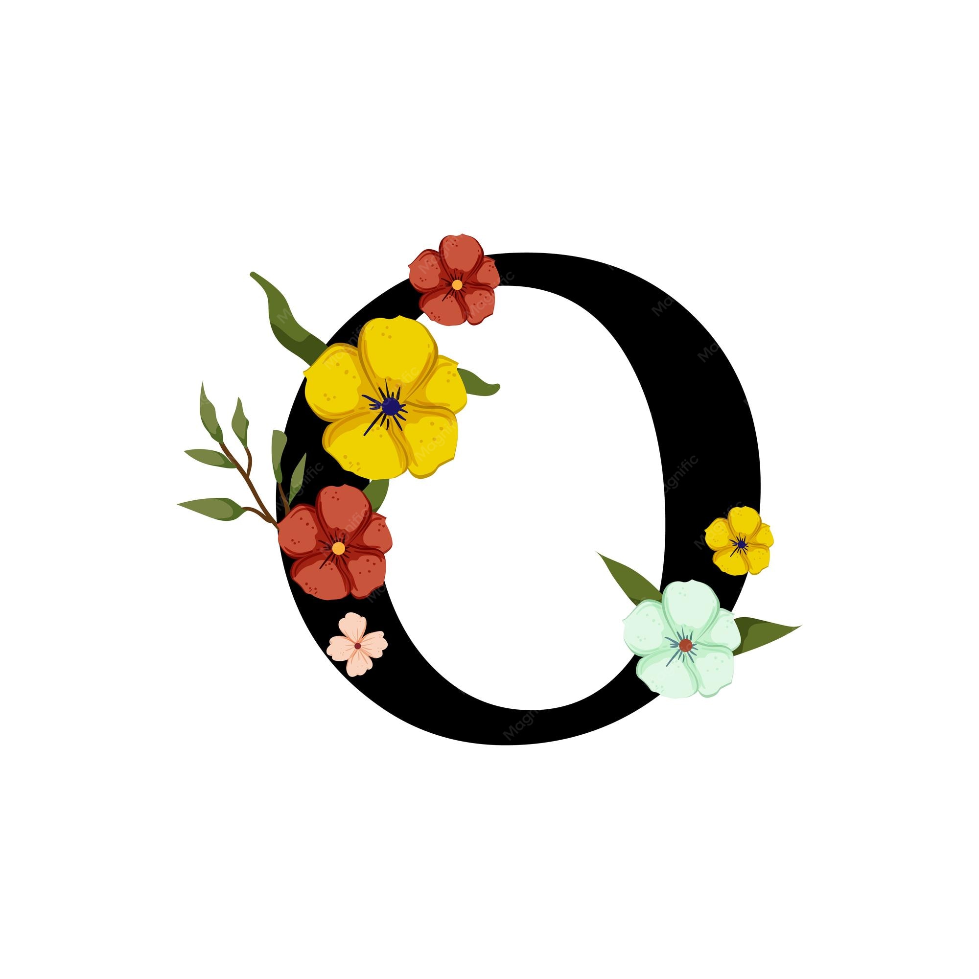  Letter O Design Motiv 