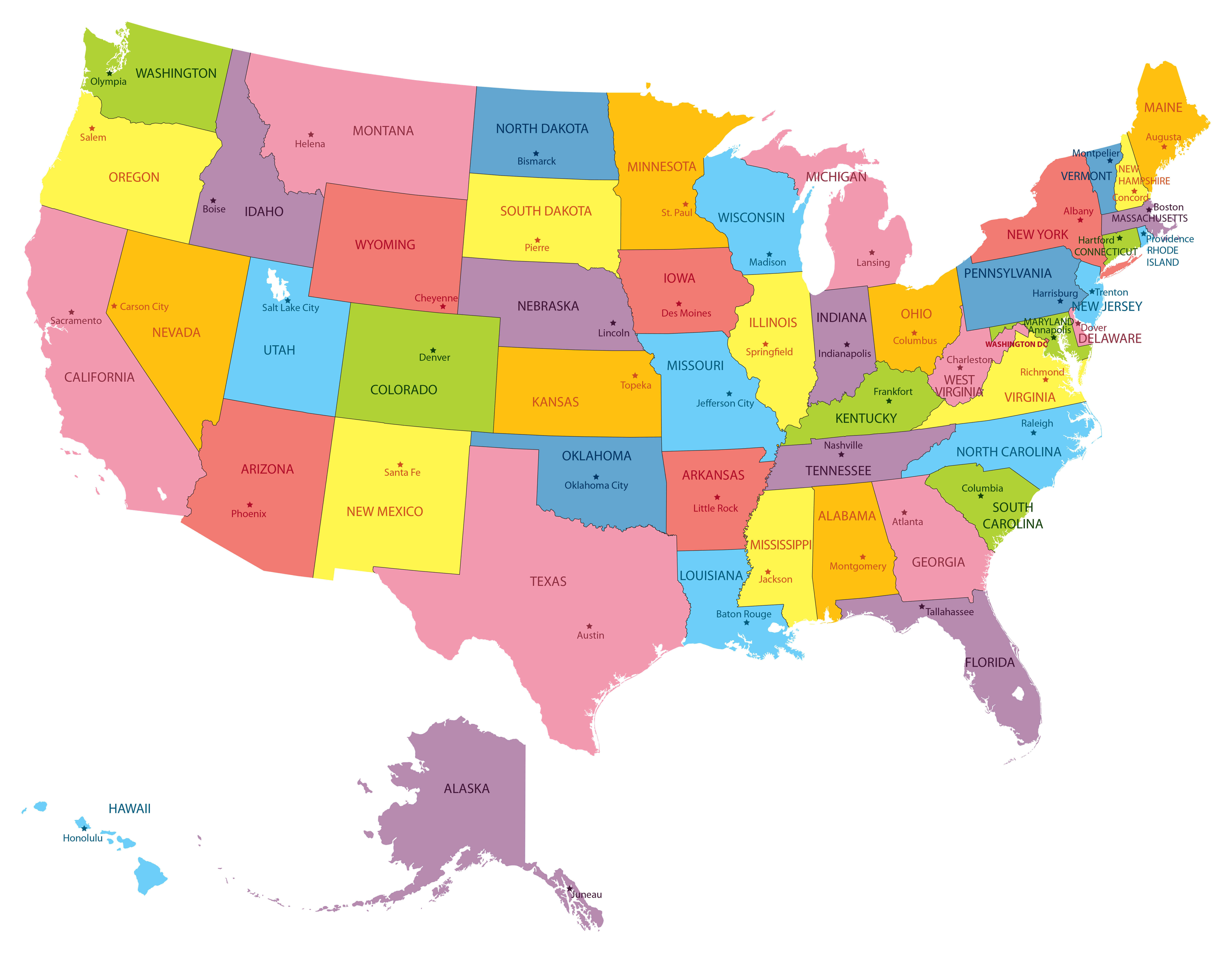  Map of United States Motiv 