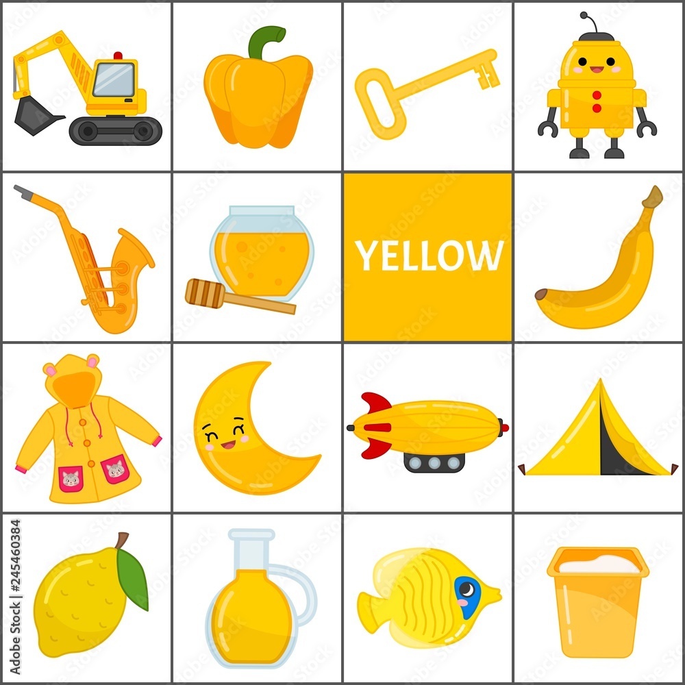Cartoon Kindergarten Classroom Background Yellow Things Images 159 Things That Are Yellow In English • 7esl