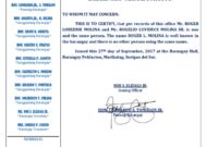 Sir Kenny Dalglish Stand Expansion – Barangay certificate of indigency Sir Kenny Dalglish Stand Expansion – Barangay certificate of indigency