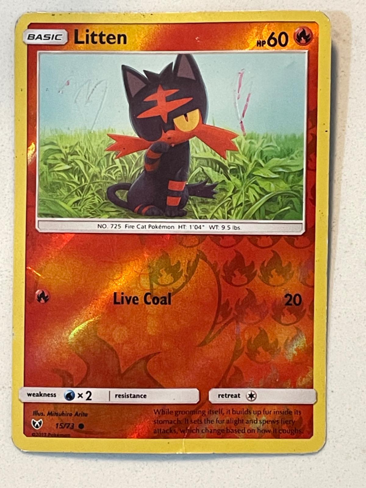 Litten [Reverse Holo] #15 Prices | Pokemon Shining Legends | Pokemon Cards