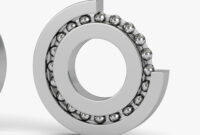 1/4 Inch 316 Stainless Ball Bearing 3d Model Ss6202-6, Radial Ball Bearing, 316 Stainless Races And Balls, Single
