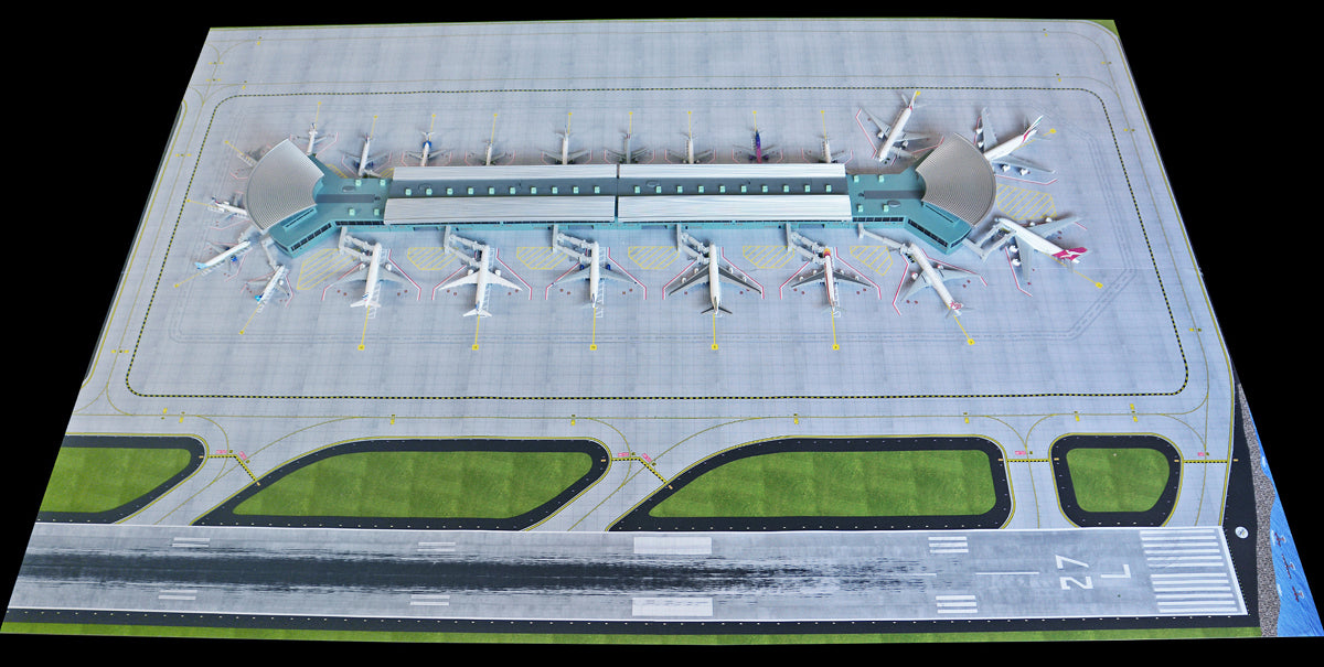 Cut And Paste Pattern Worksheets Geminijets 1:400 Deluxe Airport Terminal + Airport Mat (bundle