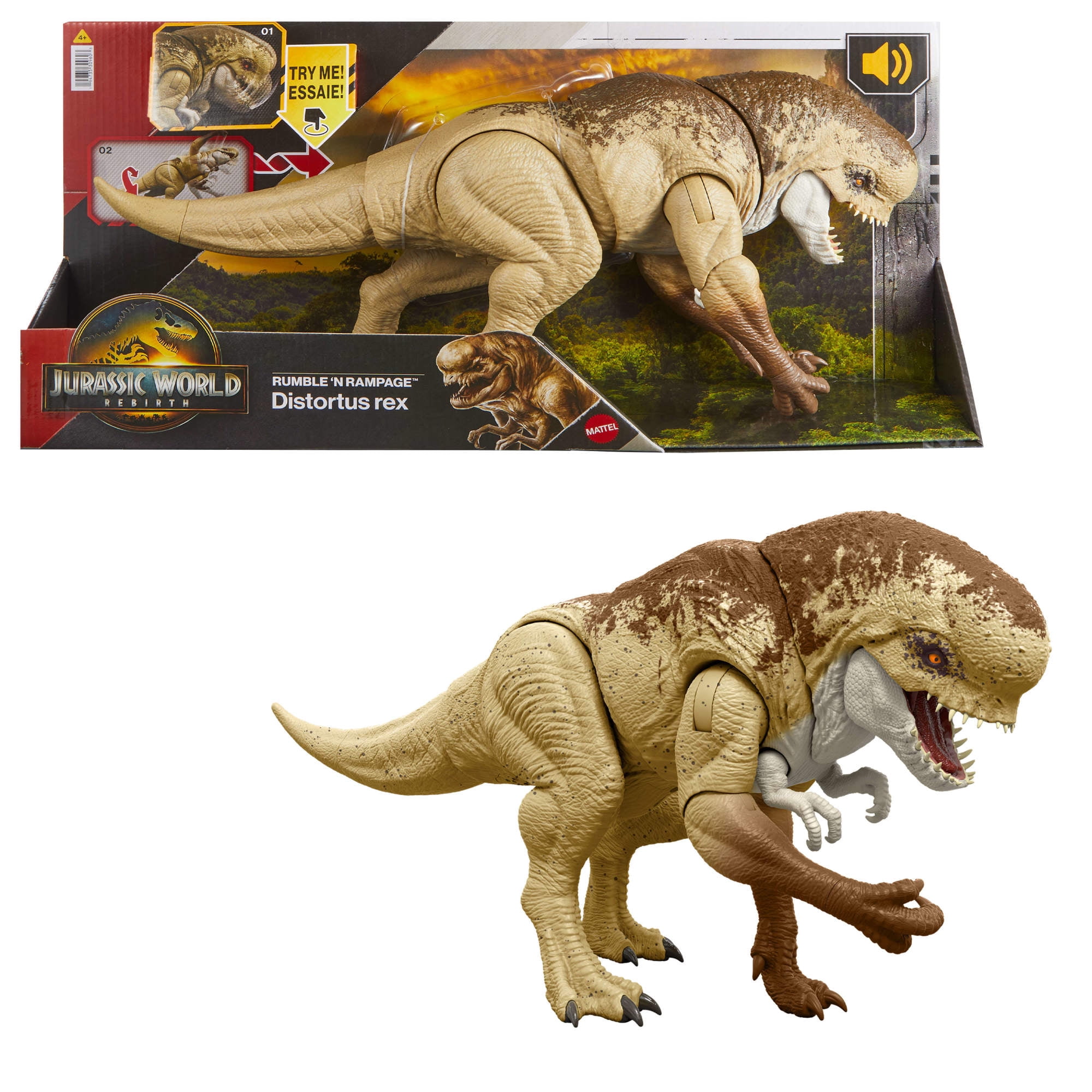  Foto zu Jurassic World Rebirth Distortus Rex, Drex Action Figure, 22 Inch 