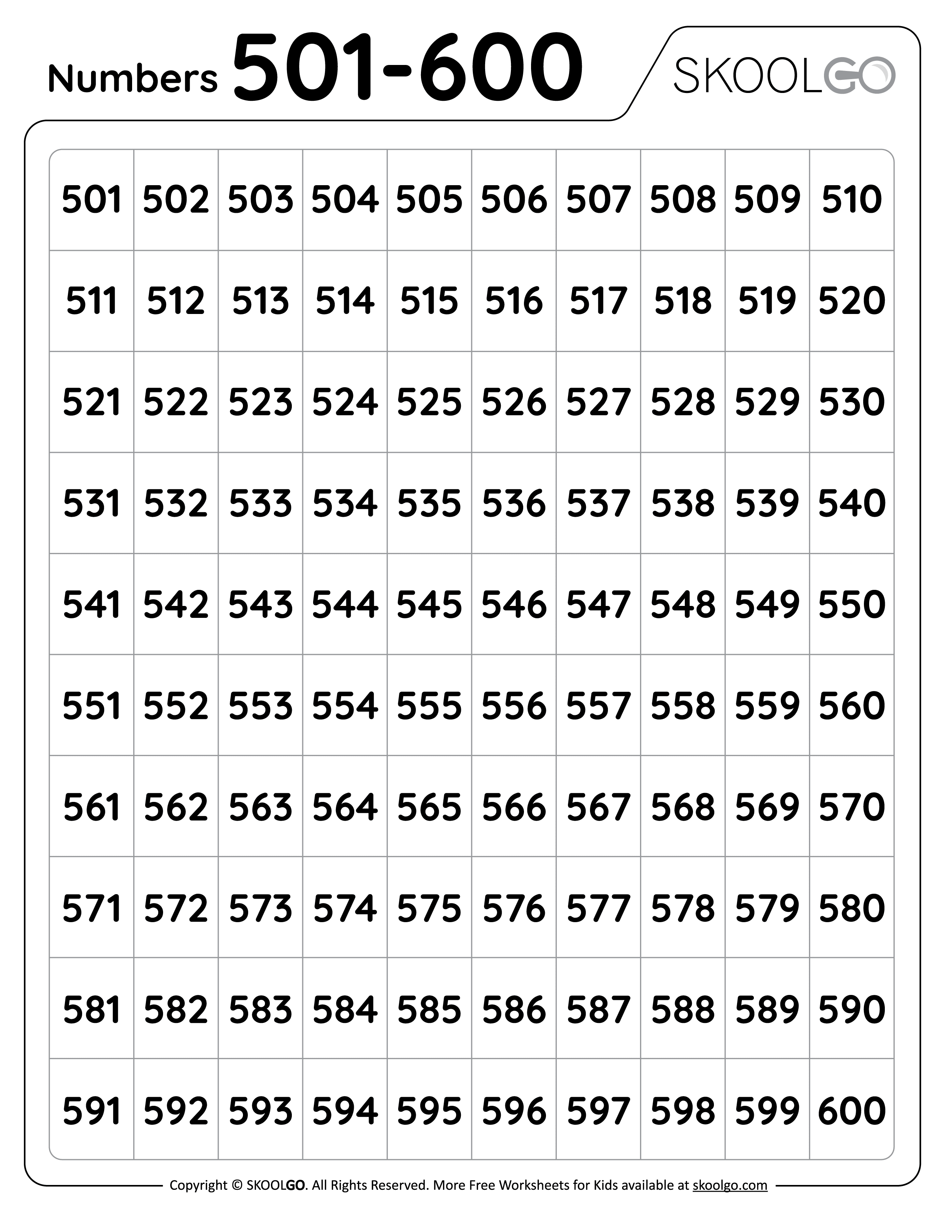 Number Words Worksheet 1 100 Printable