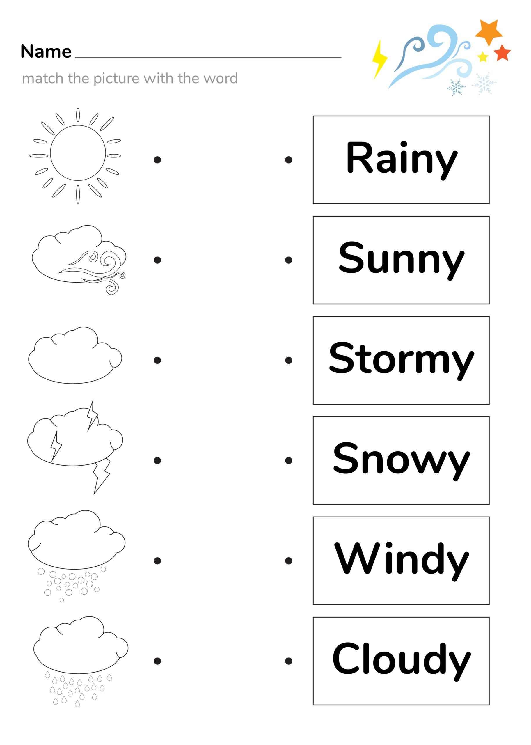  Math Printables Worksheets About Weather Conditions Illustration 