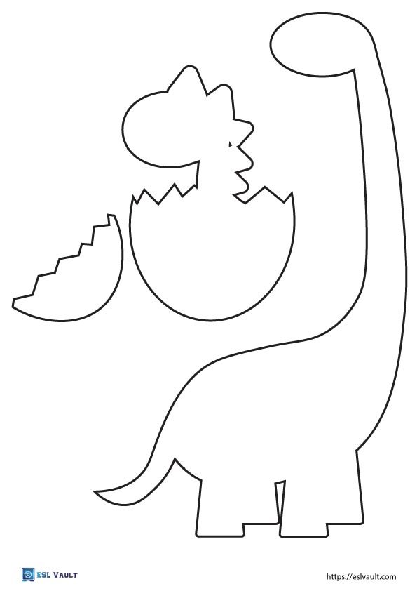  23 Free printable dinosaur templates and outlines 