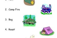 Camping Theme Classroom Camping Matching Worksheet Camping Theme Classroom Camping Matching Worksheet