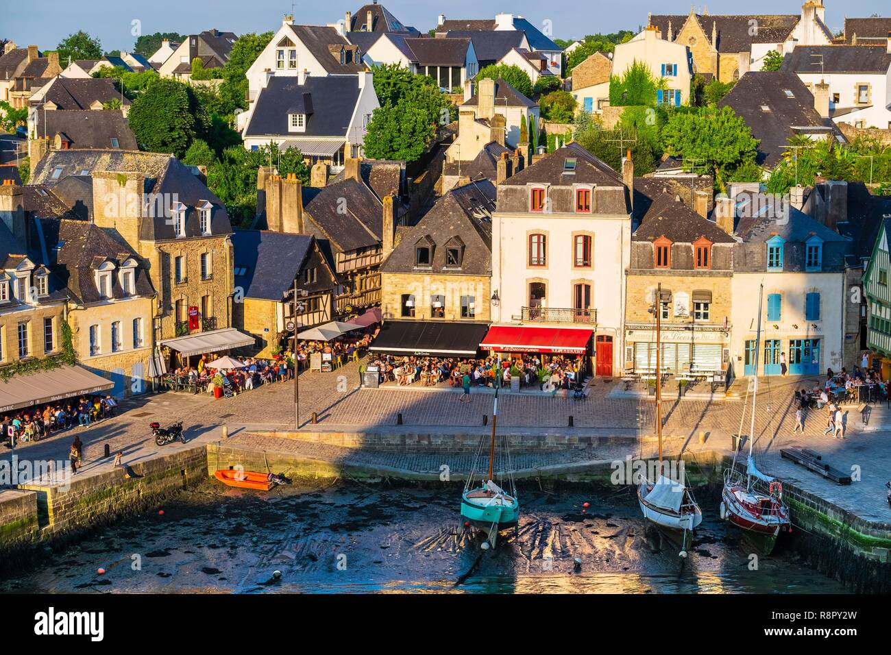  France, Morbihan, Gulf of Morbihan, Auray, Saint-Goustan harbour Stock Motiv 