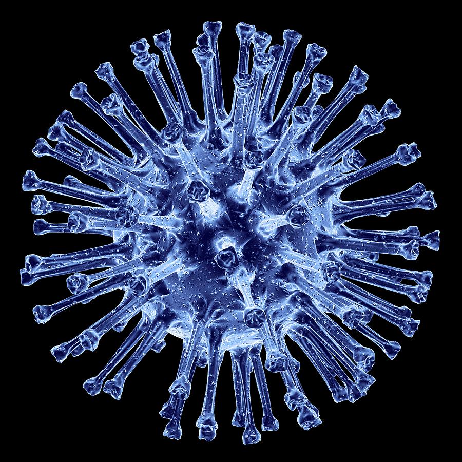 Ultimate Workspace DIY Crafts Daily In USA H1n1 Flu Virus Particle, Artwork Photograph By Pasieka
