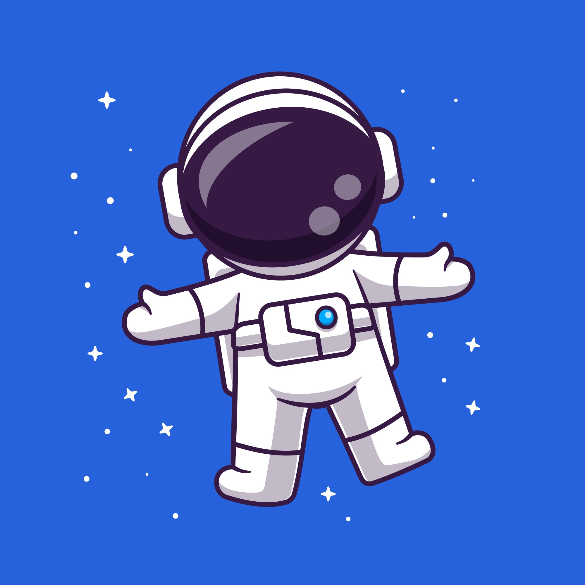  Hand Drawn Cartoon Astronaut Floating in Space SVG Digital - Etsy Australia Bildidee 