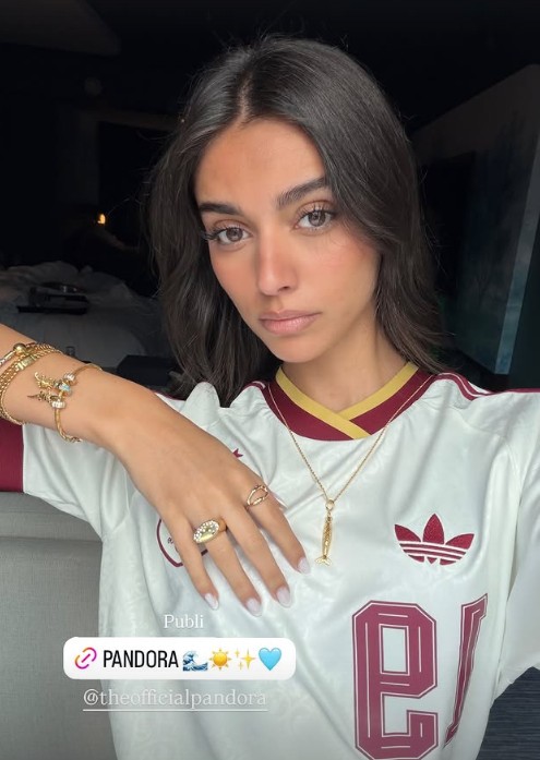 Lamine Yamal's stunning girlfriend goes wild in stands as Spain beat