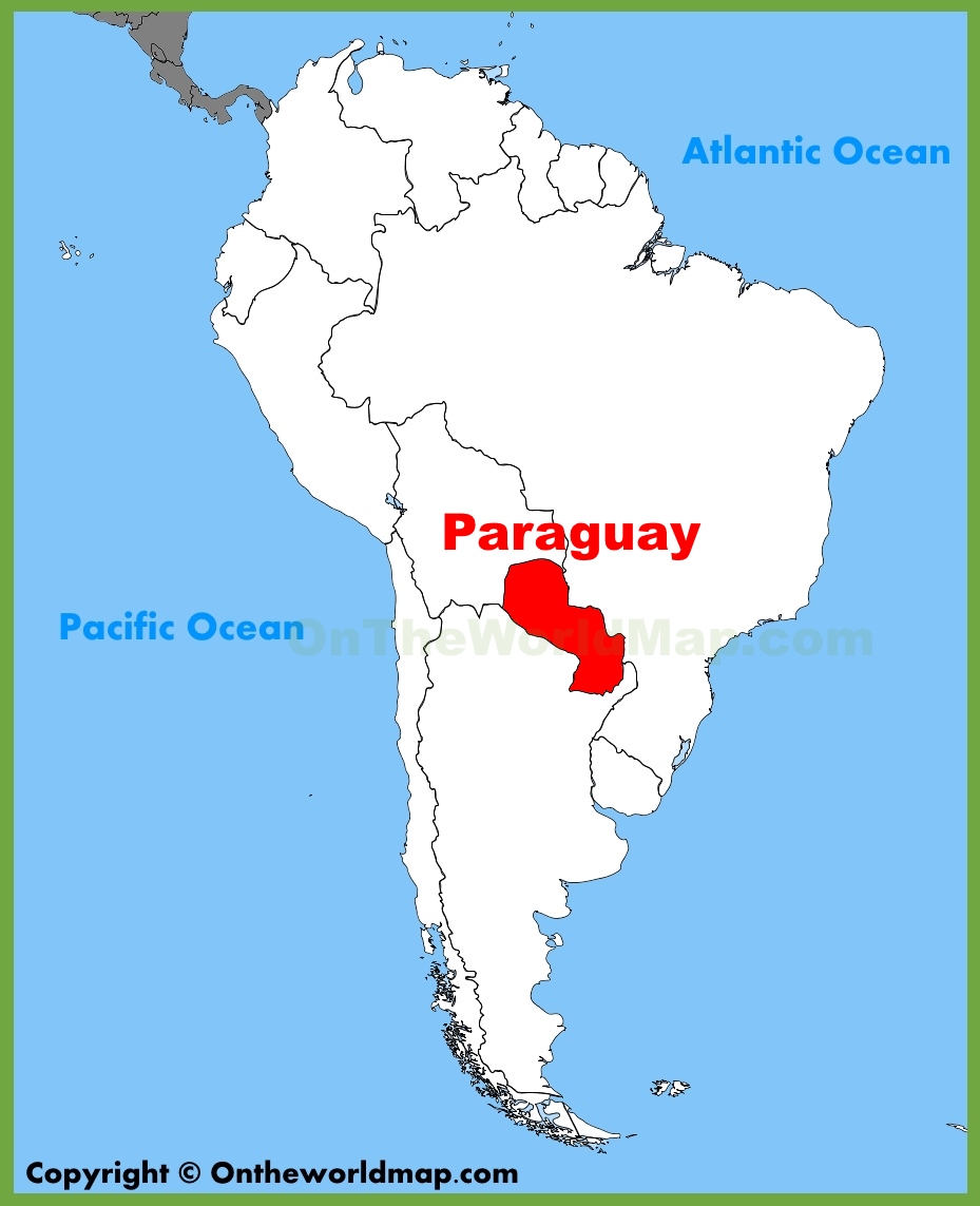 Paraguay Vs Brasil En Vivo – Physical map of paraguay