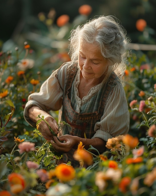  Elderly Womans Peaceful Garden Images - Free Download on Freepik Motiv 