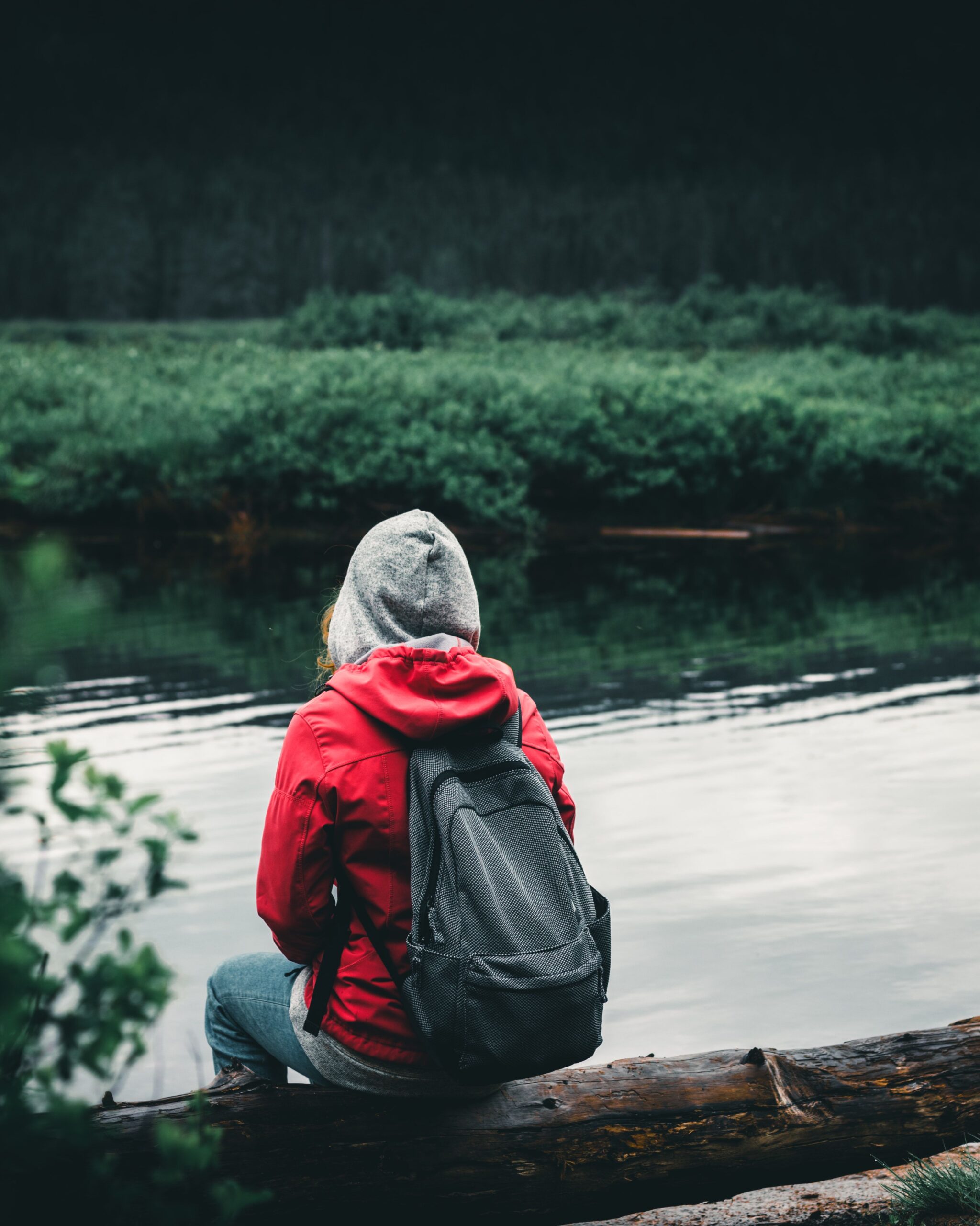 Easy Travel DIY Crafts For Adults In USA Person Wearing Gray Hoodie Jacket Watching Lake · Free Stock Photo