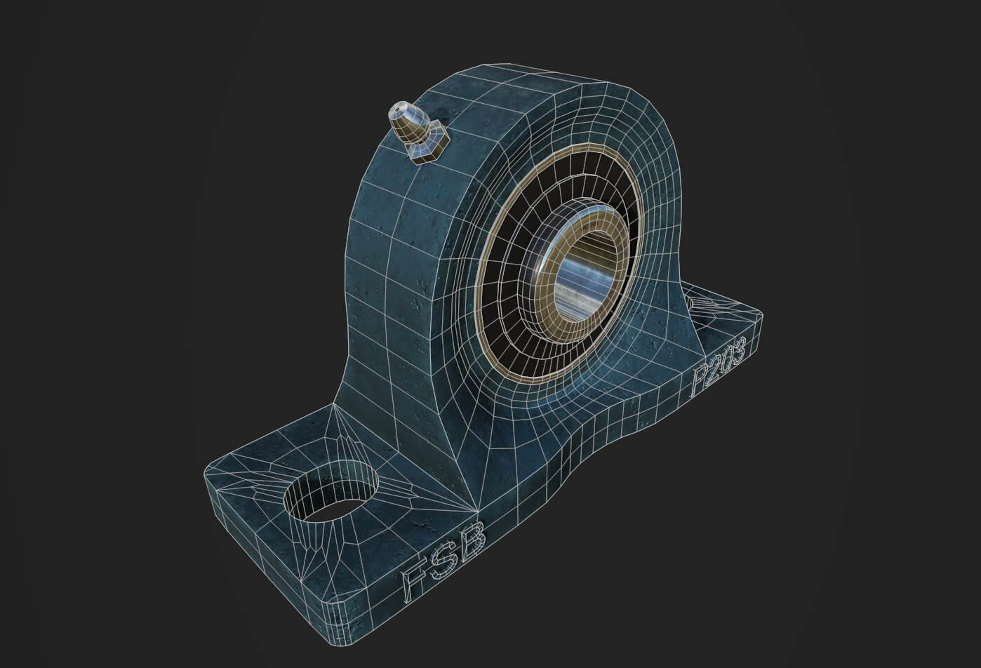 1/4 Inch Alloy Steel Pillow Block Bearing 3d Model 3d Pillow Block Bearing 1