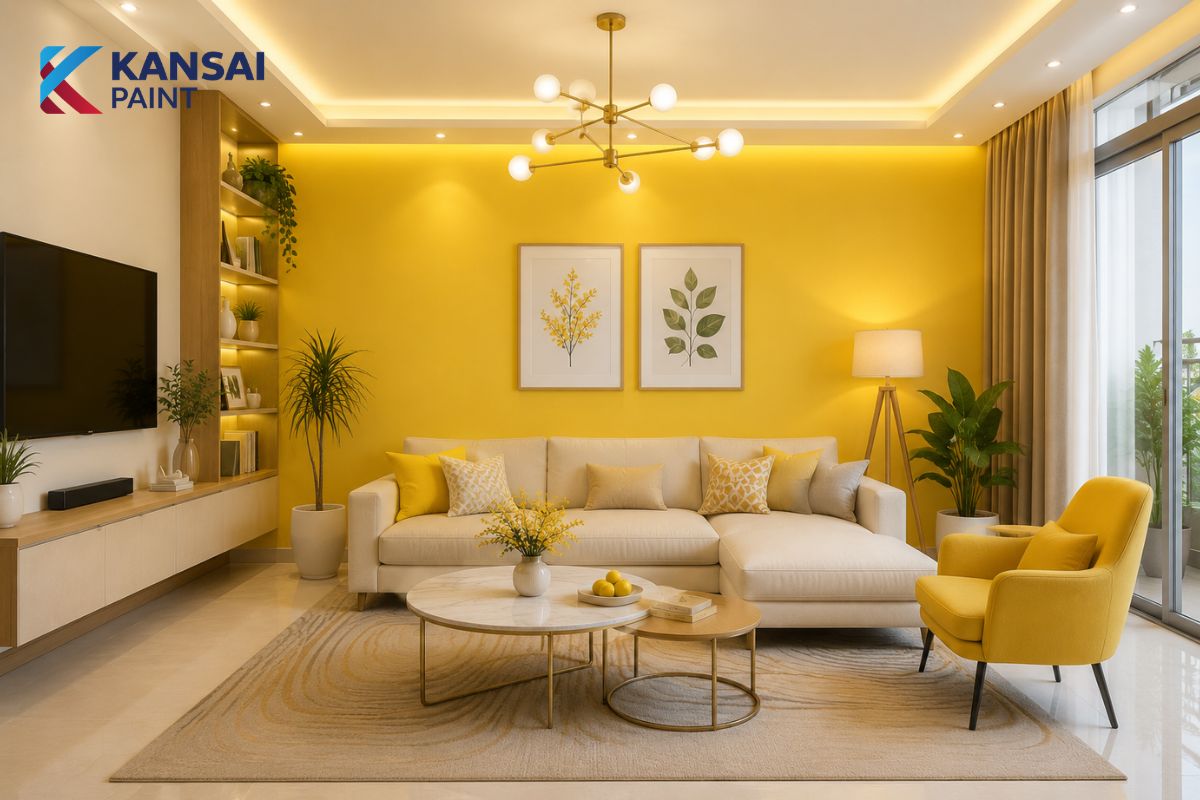 Sơn Màu Vàng Chanh Kansai - Đẹp Nổi Bật Nhưng Không Chói