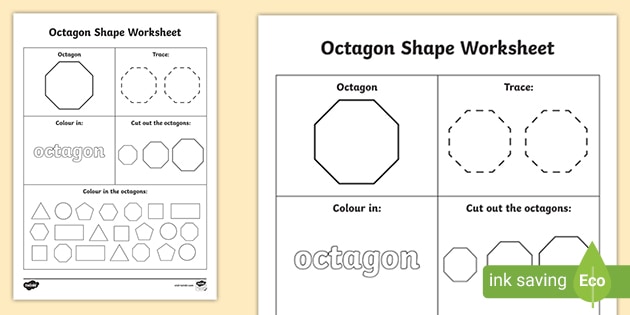 May Worksheets Preschool What Is An octagon?