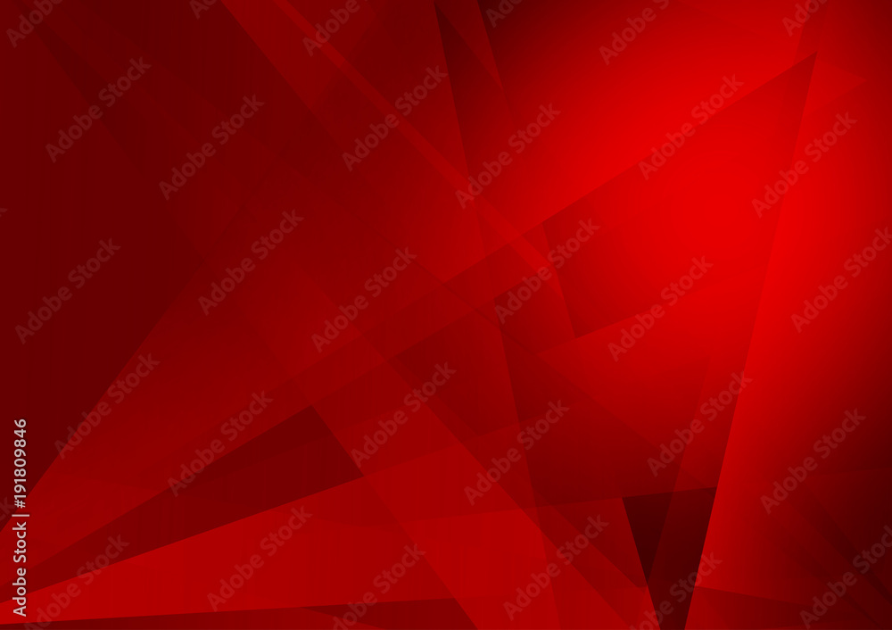 Red color geometric modern background design, Vector Illustration Stock
